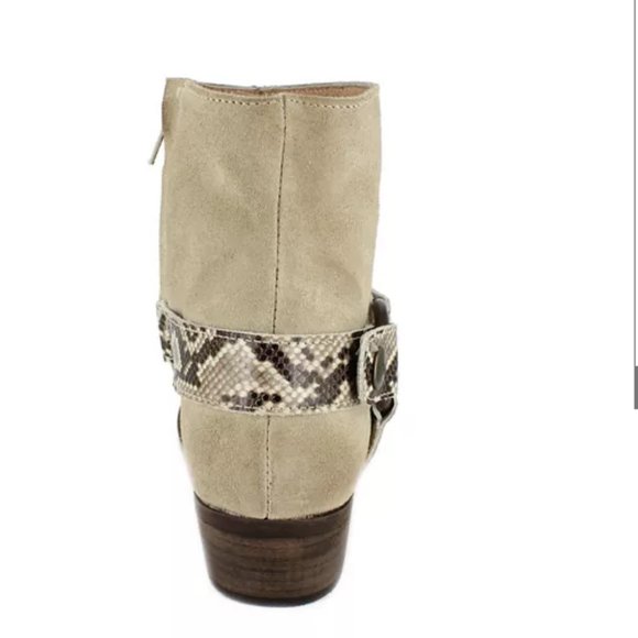 Artisan by Zigi Layza Suede Boots Snakeskin Ring 9 - Picture 3 of 5